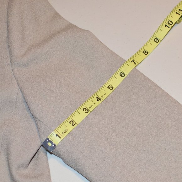 Vintage Alfred Dunner Women's Beige Wool Blazer Petite Size 6 6P Made in USA - Picture 10 of 15